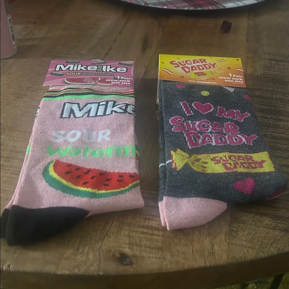 Accessories - 2 pairs Pink and Black Socks